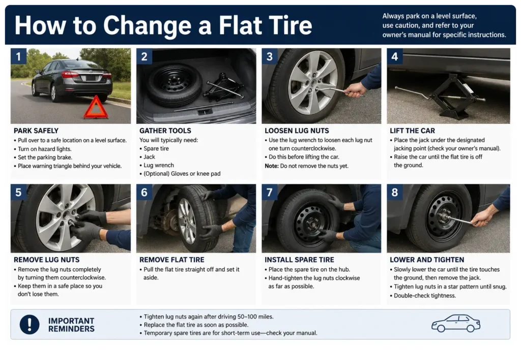 How to Change a Flat Tire