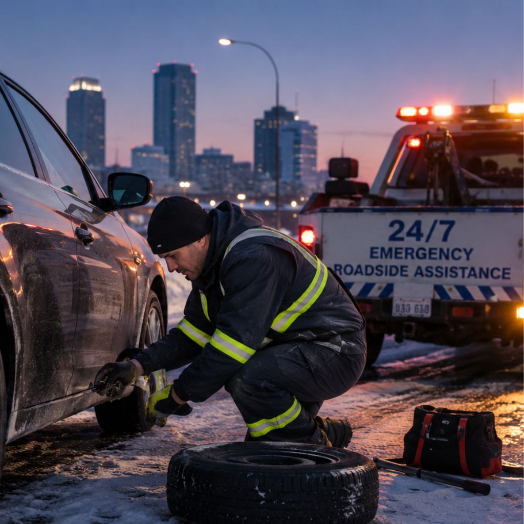 24/7 Emergency Roadside Assistance for Winnipeg Drivers