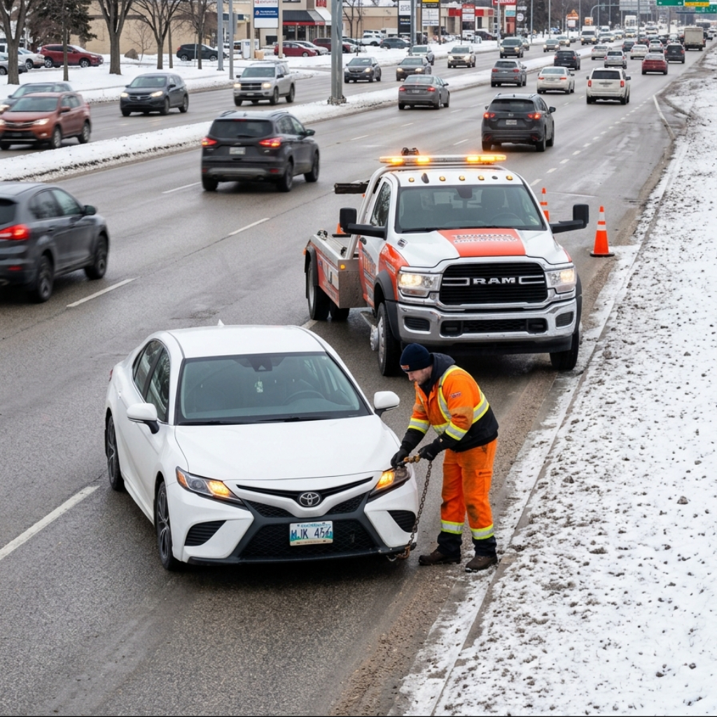 Tow Truck Kenaston / Route 90 – Fast Dispatch to Winnipeg’s Busiest Corridor